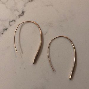 Kendra Scott Rose Gold Threader Hoop Earrings